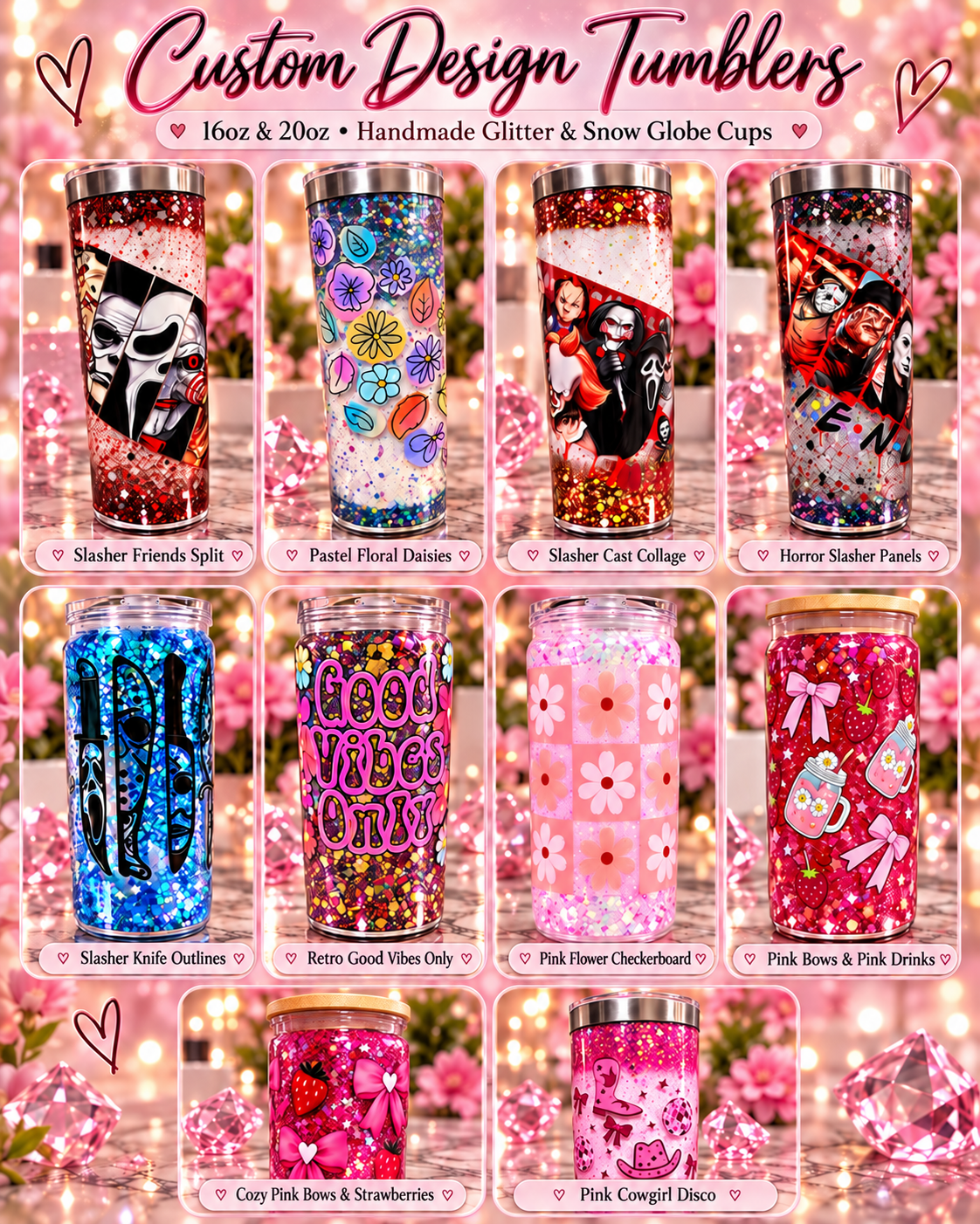 Custom Design Tumbler - 16oz & 20oz