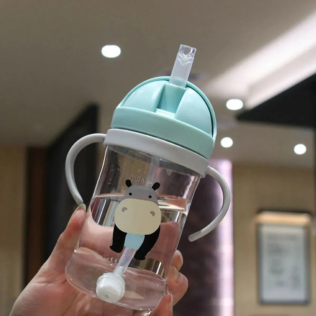 Kids 350ml Sippy Cup with Gravity Straw