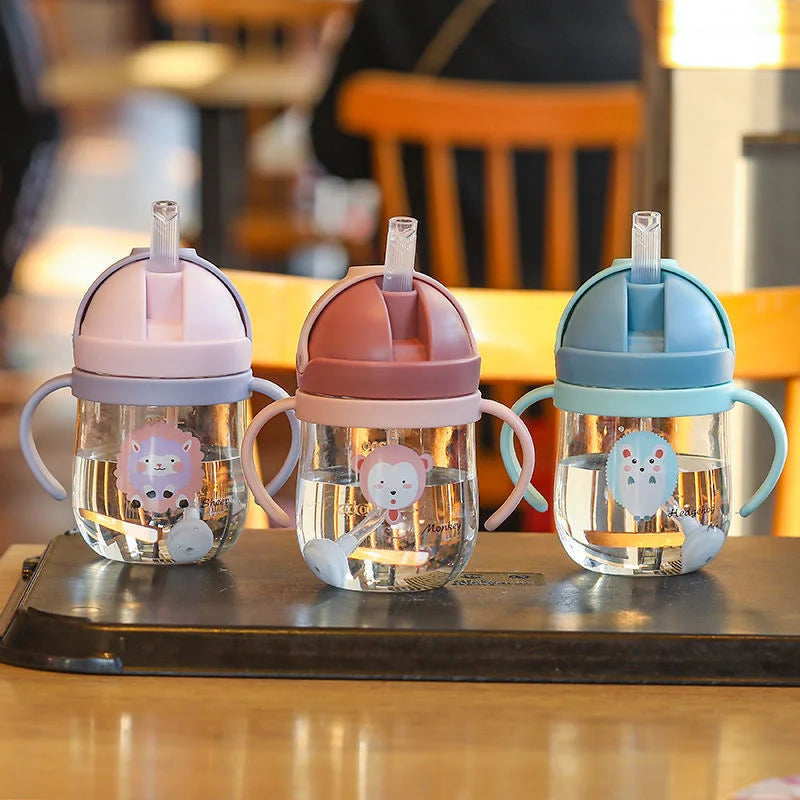 Kids Cartoon Sippy Cup with Double Handles