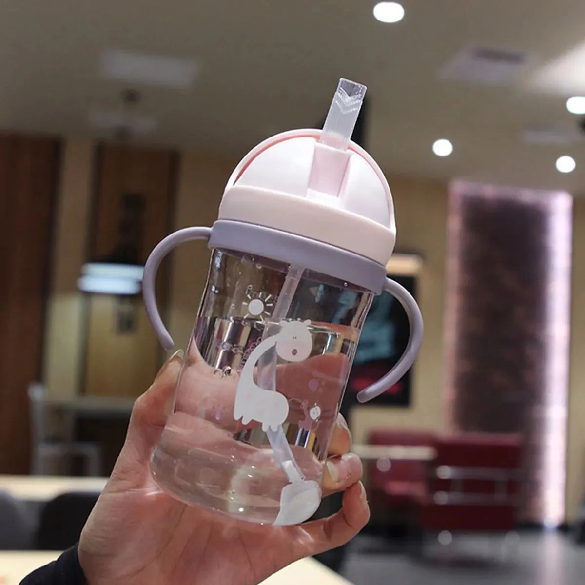 Kids 350ml Sippy Cup with Gravity Straw