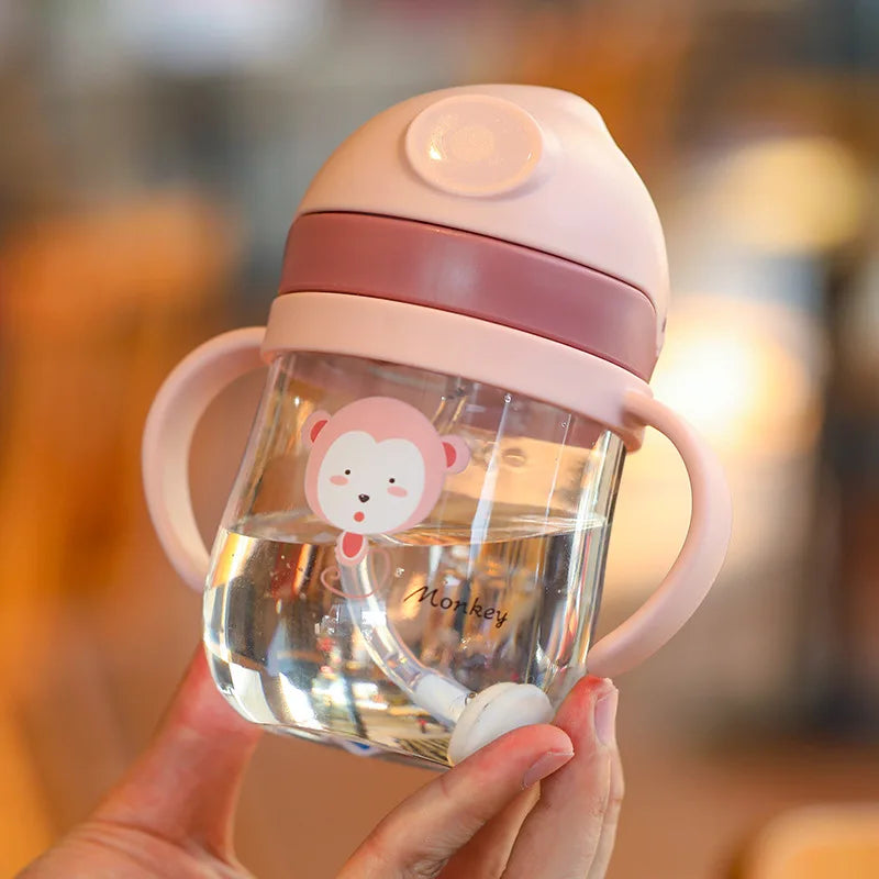 Kids Cartoon Sippy Cup with Double Handles