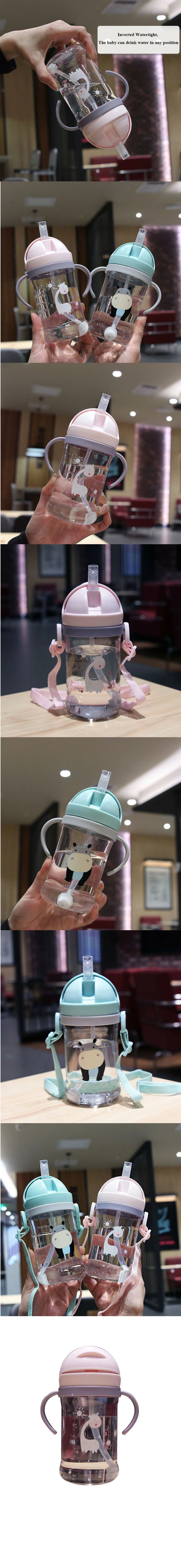 Kids 350ml Sippy Cup with Gravity Straw