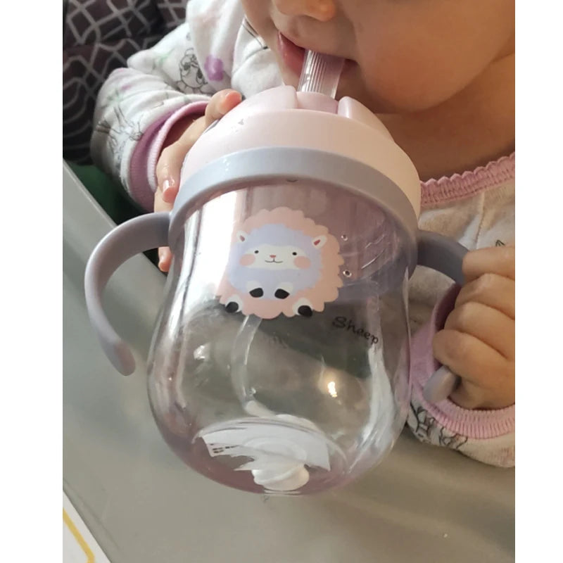 Kids Cartoon Sippy Cup with Double Handles