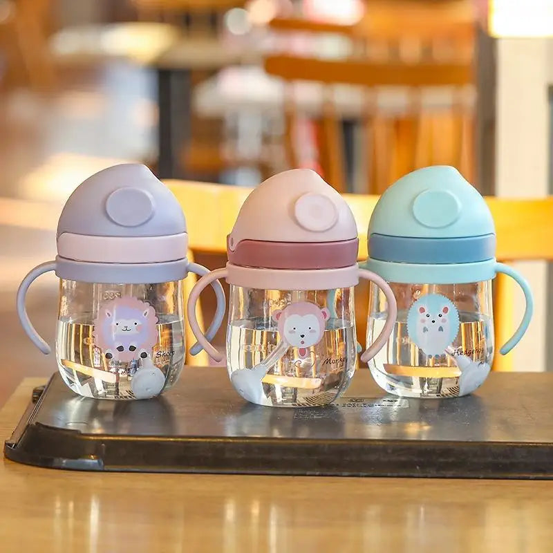 Kids Cartoon Sippy Cup with Double Handles