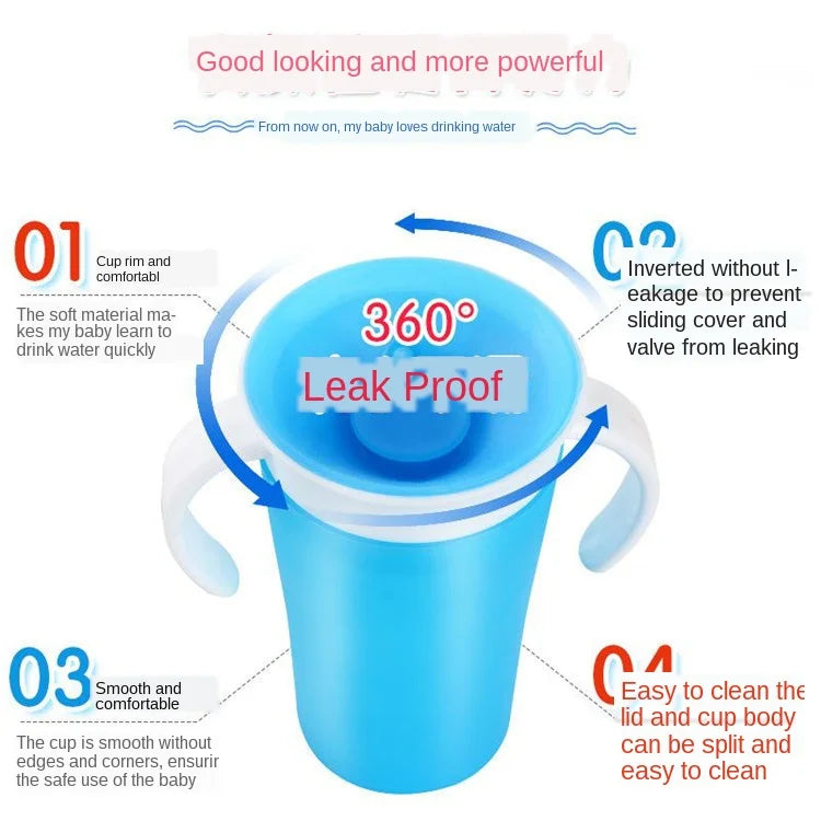 360° Toddler Training Cup with Double Handles