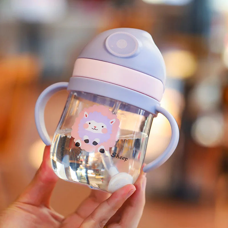Kids Cartoon Sippy Cup with Double Handles