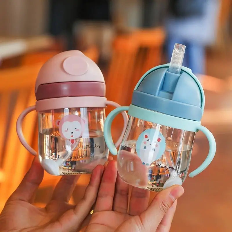 Kids Cartoon Sippy Cup with Double Handles