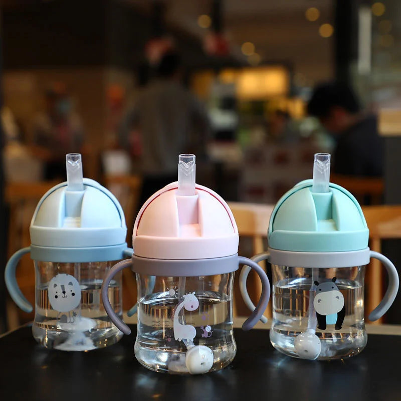 Kids Cartoon Sippy Cup with Double Handles